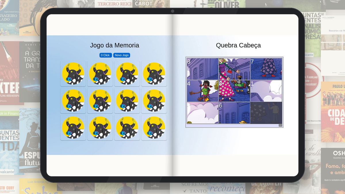 Boi de Mamão — memory game and jigsaw puzzle — EPUBs Kolekto