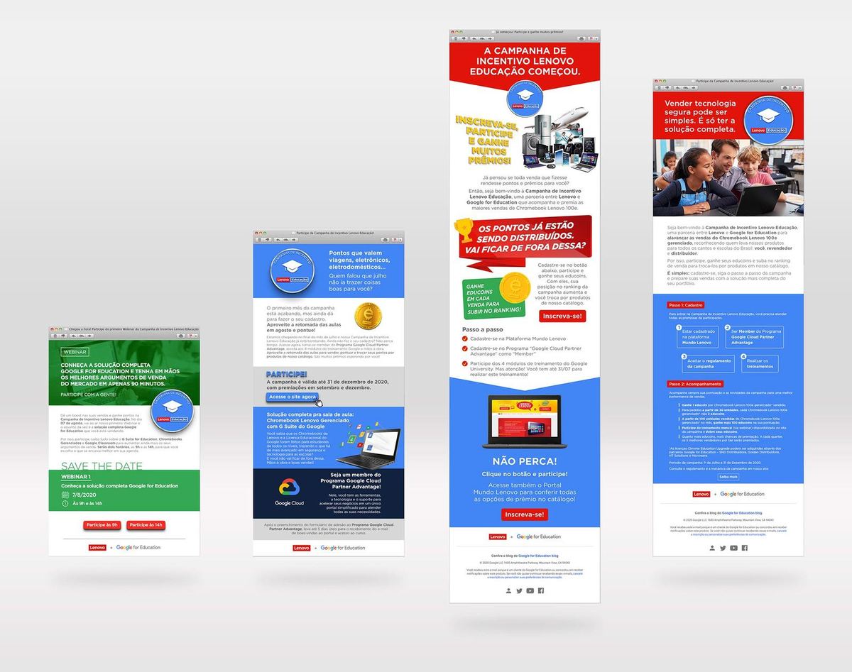 Peças digitais — Lenovo + Google for Education