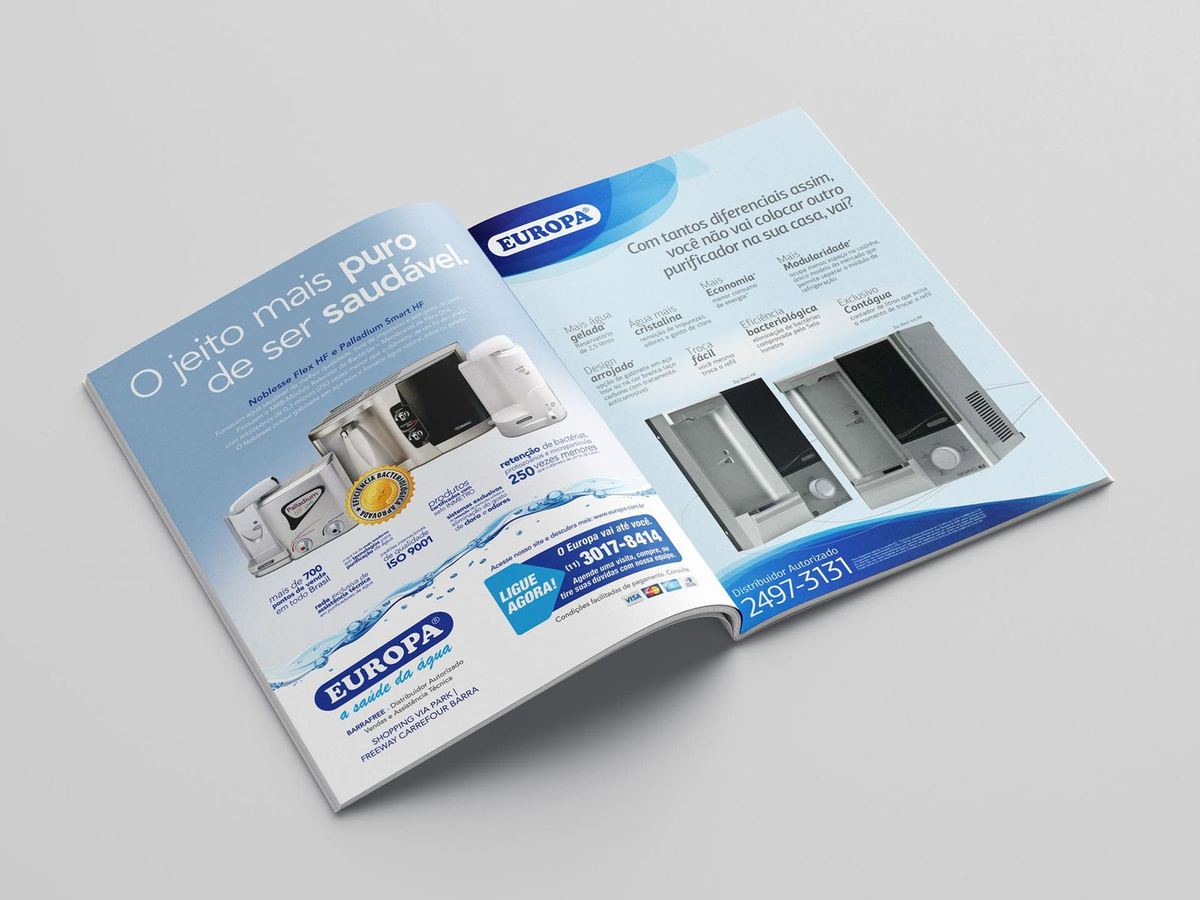 Magazine ads — Purificadores de Água Europa