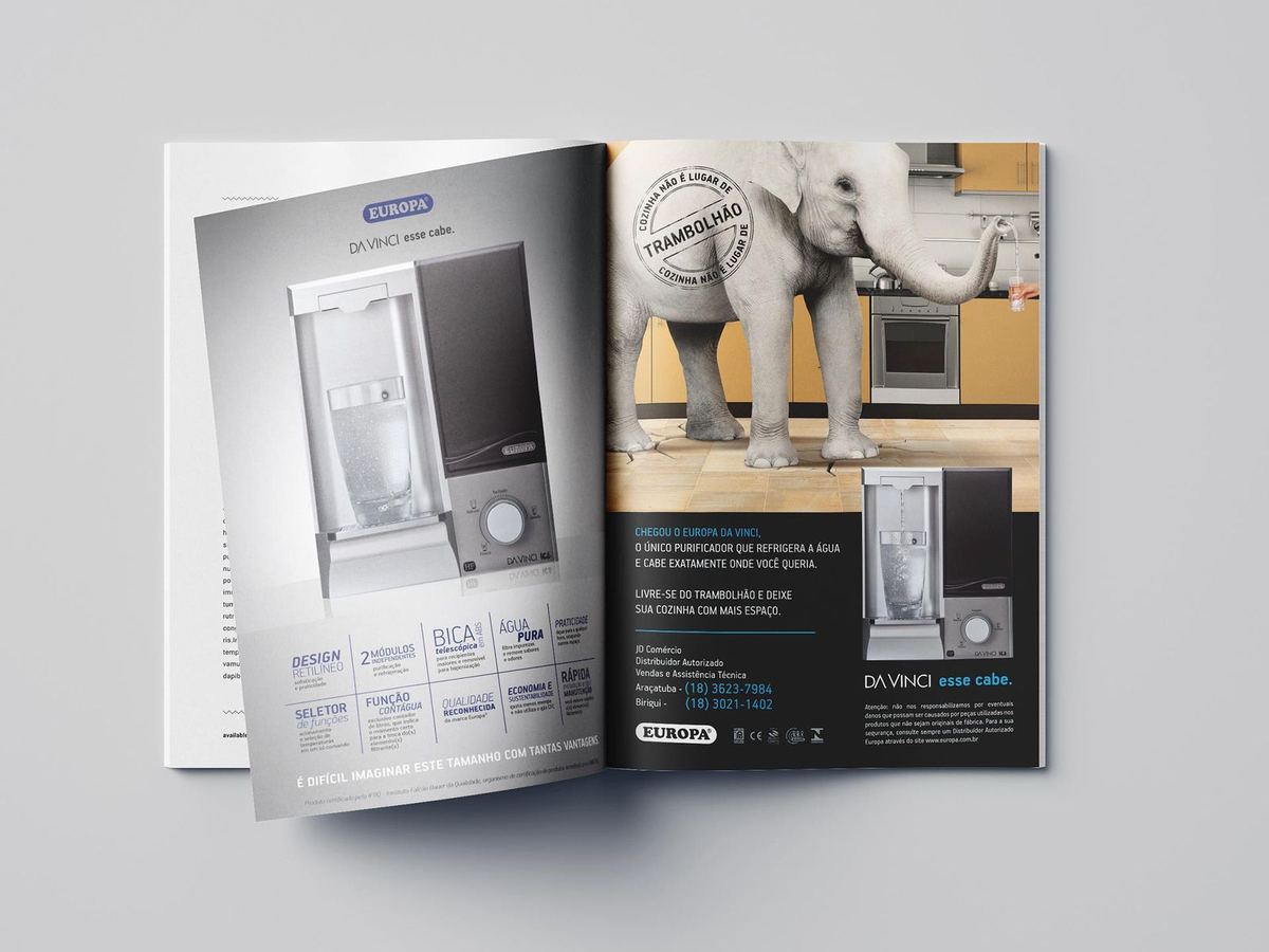 Magazine ads — Purificadores de Água Europa